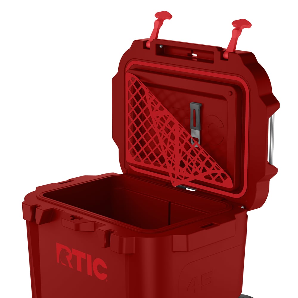 45 QT Ultra-Tough Wheeled Cooler Black Cherry - Image 8