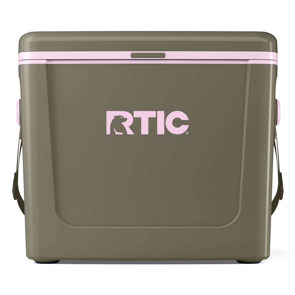 16 QT Road Trip Cooler Olive/Pale Pink - Image 2