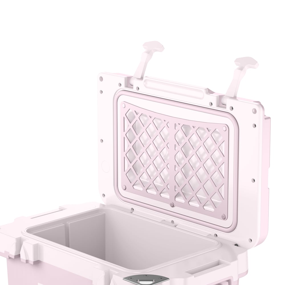 22 QT Ultra-Light Wheeled Cooler Pale Pink - Image 7
