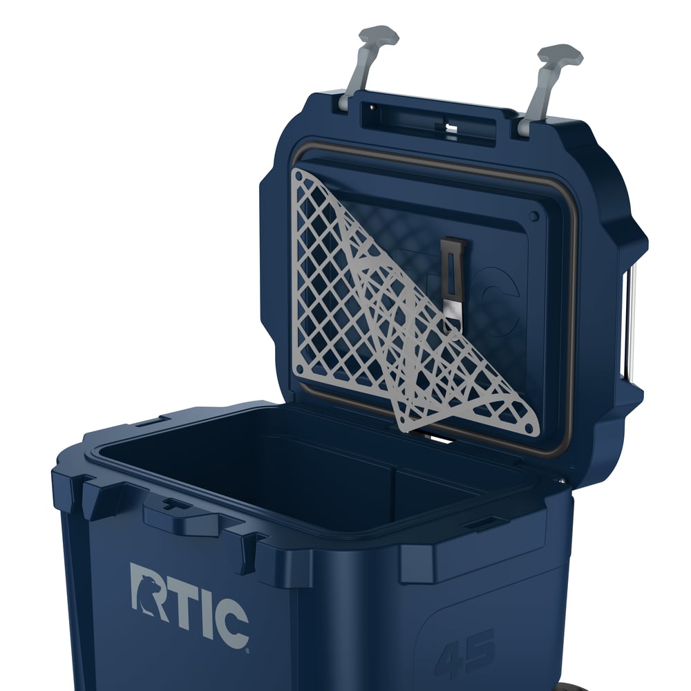 45 QT Ultra-Tough Wheeled Cooler Navy - Image 8