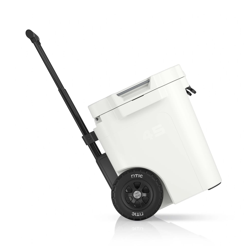 45 QT Ultra-Tough Wheeled Cooler White - Image 4
