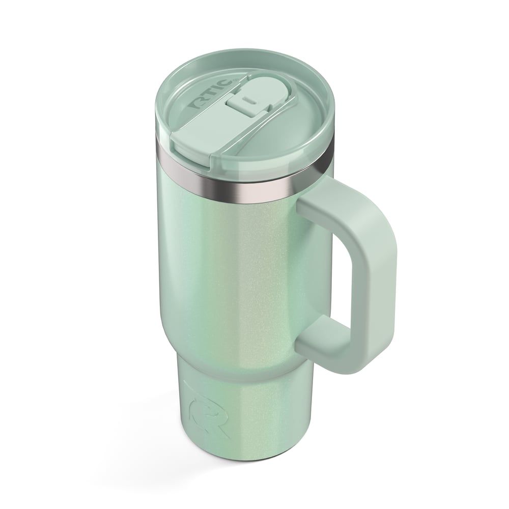 16oz Little Road Trip Tumbler Fresh Mint Glitter - Image 6