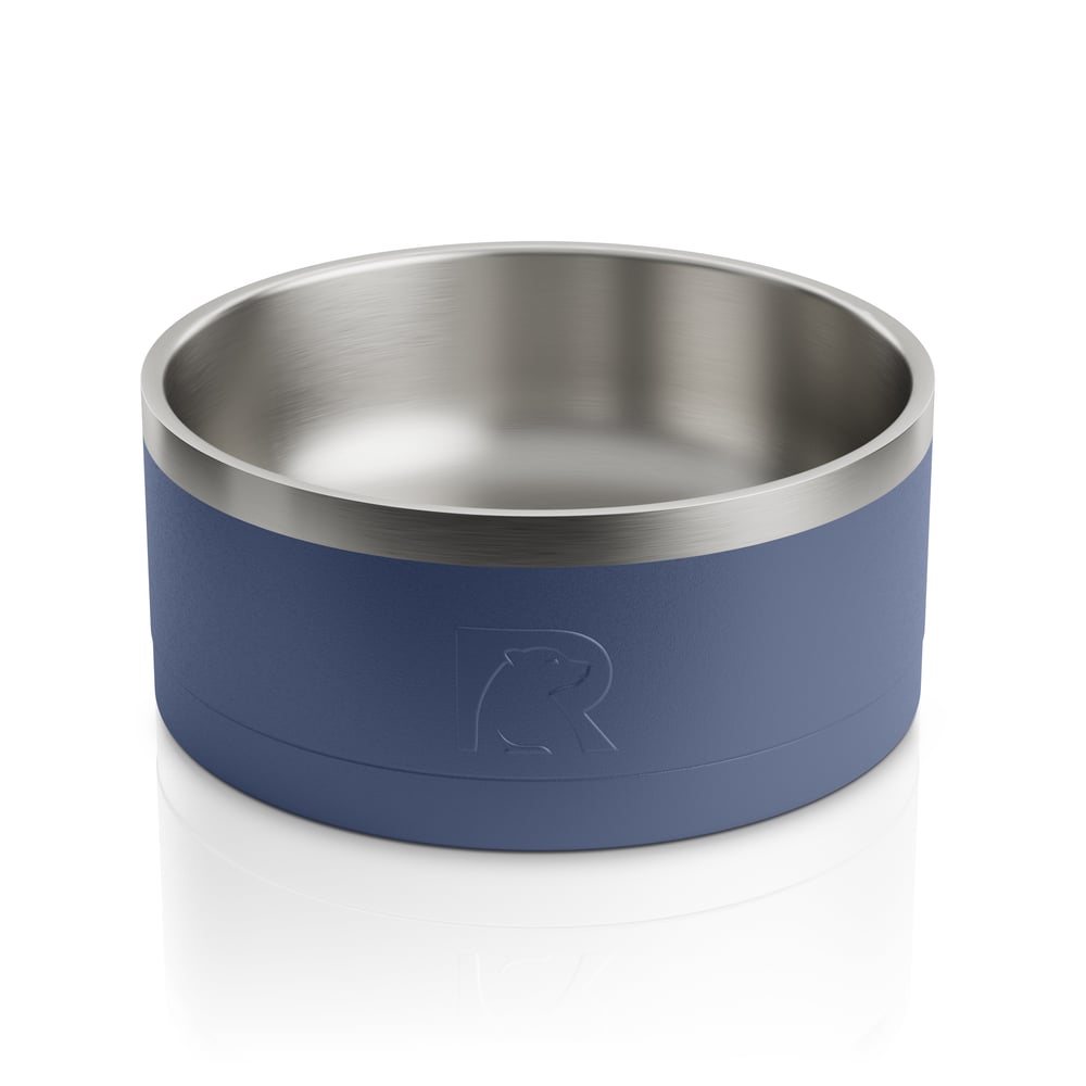 3-In-1 Dog Bowl Navy & Graphite - Image 2