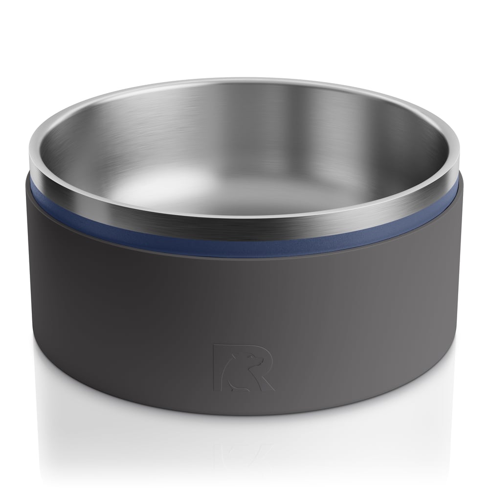 3-In-1 Dog Bowl Navy & Graphite - Image 6