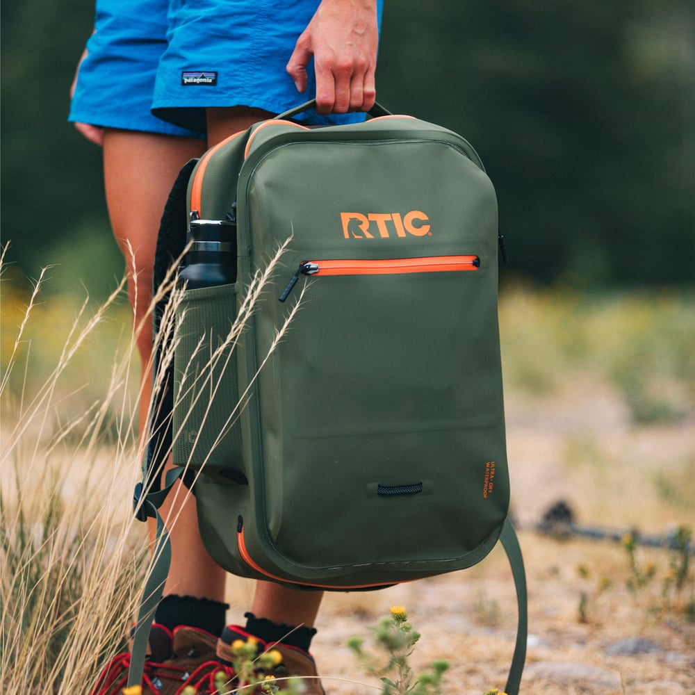 Ultra-Dry Backpack Olive & Orange - Image 16