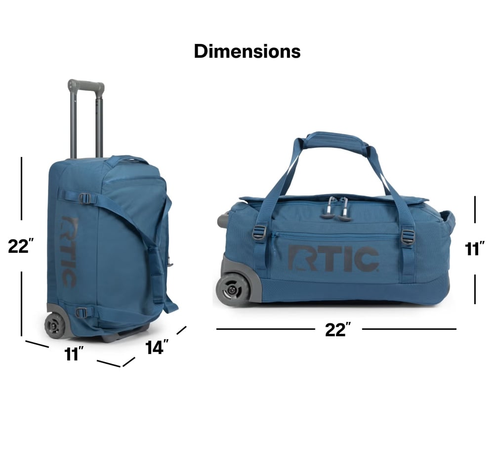Road Trip Rolling Duffle Bag Black - Image 20