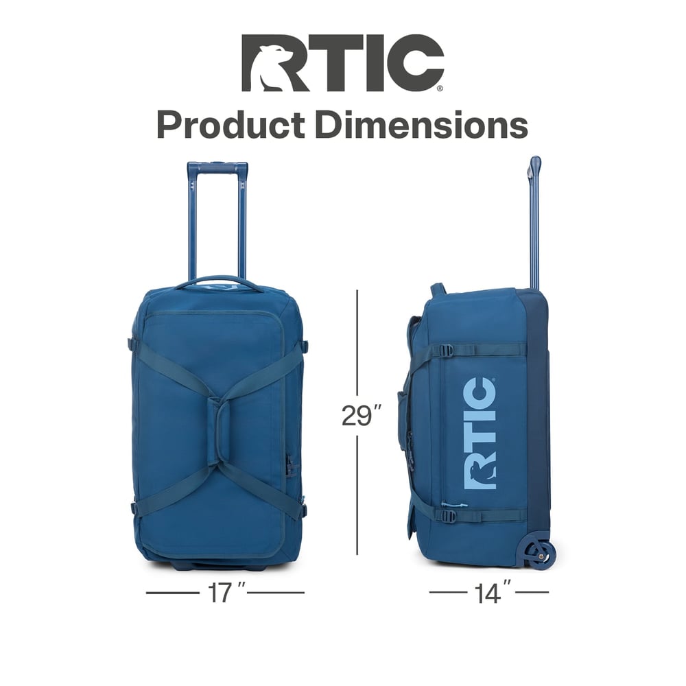 Road Trip Rolling Duffle Bag Navy & Denim - Image 18