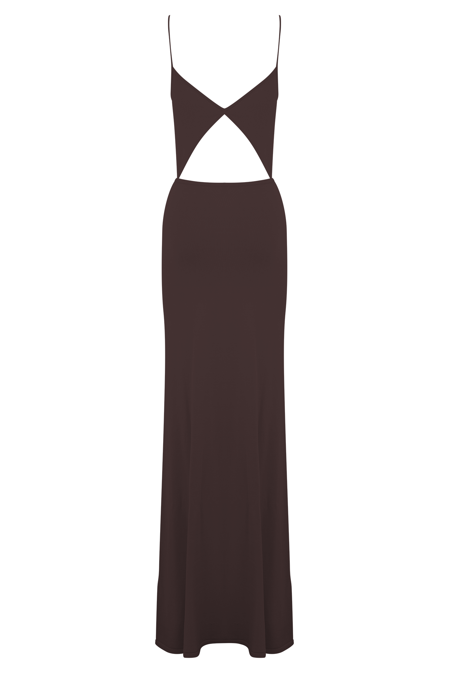 Reama Wrap Over Knit Maxi Dress - Chocolate - Image 5