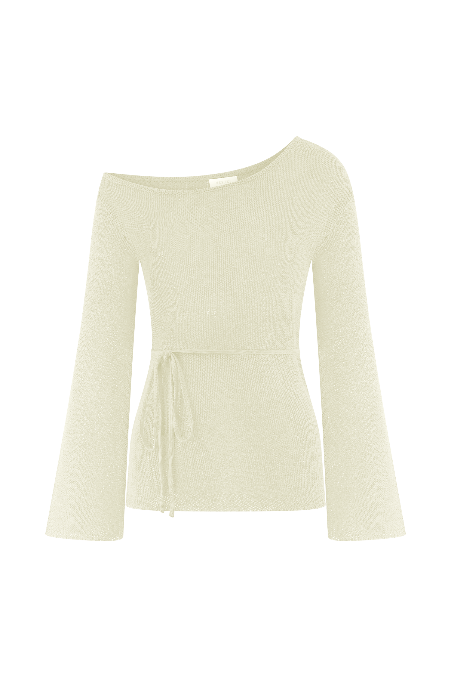 Reagan Off Shoulder Knit Top - White - Image 10